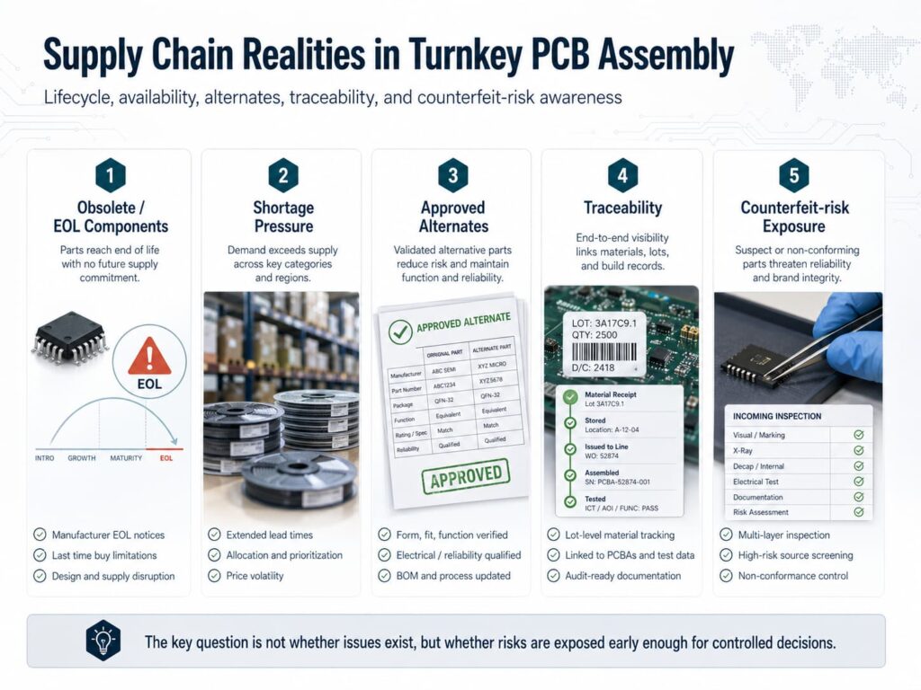 Supply Chain Realities in Turnkey PCB Assembly