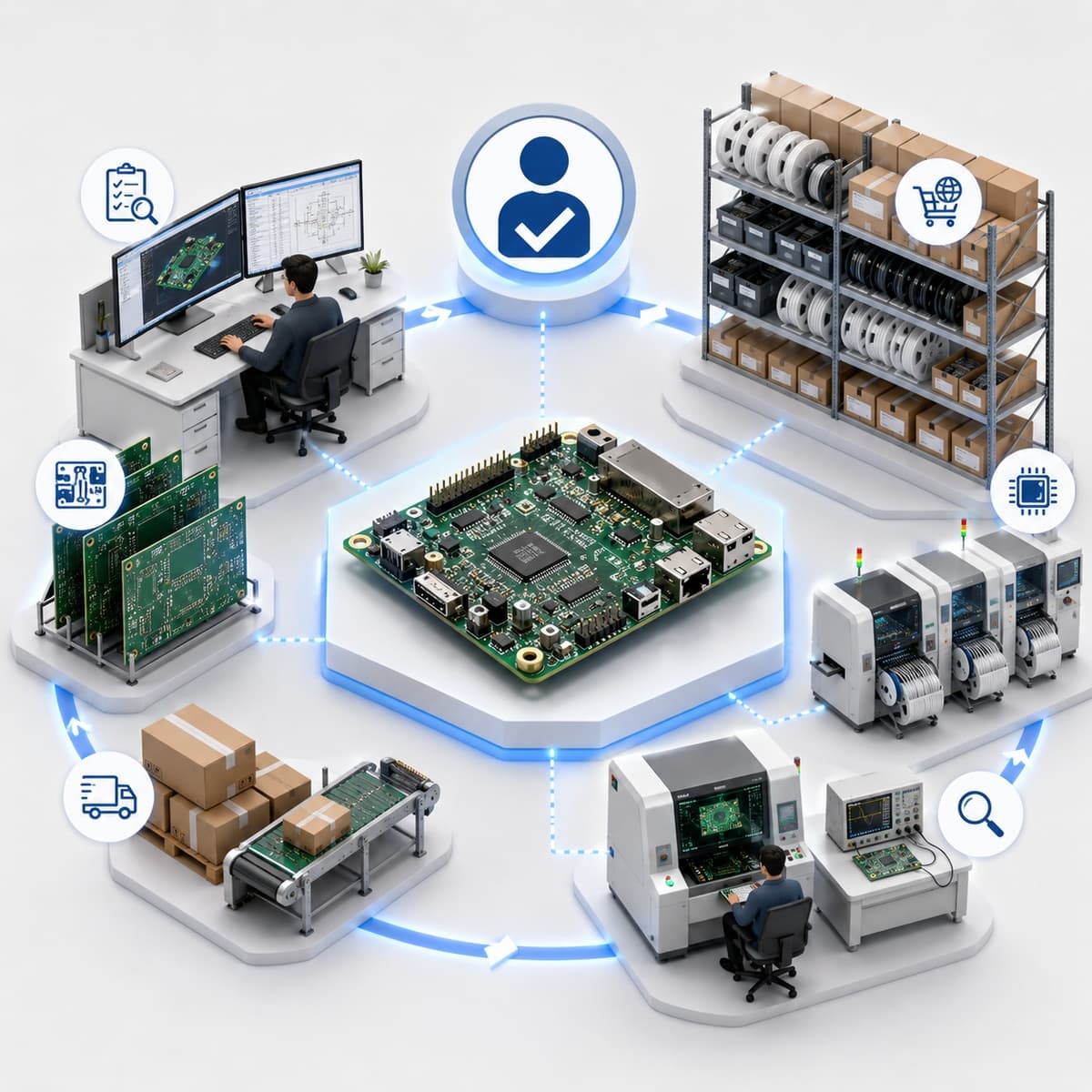 Full Turnkey PCB Assembly Services