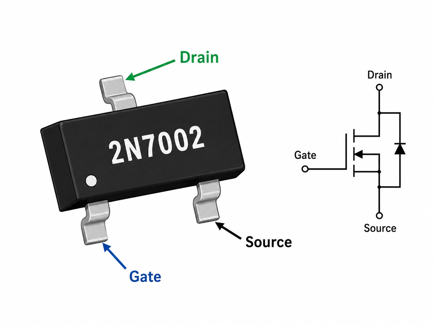 2N7002 a verified NMOS