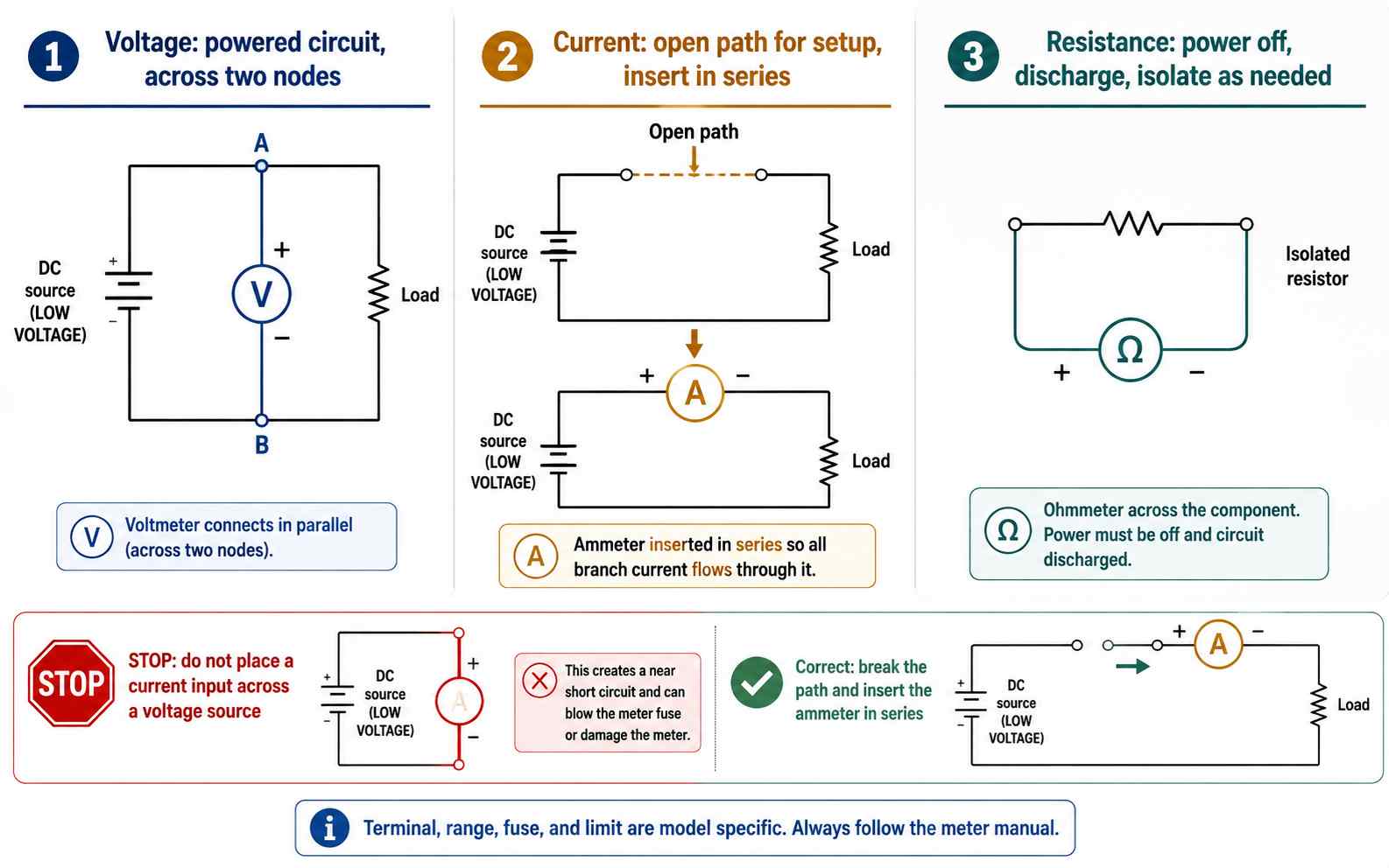 How Does Each Meter Connect to the Circuit How Does Each Meter Connect to the Circuit