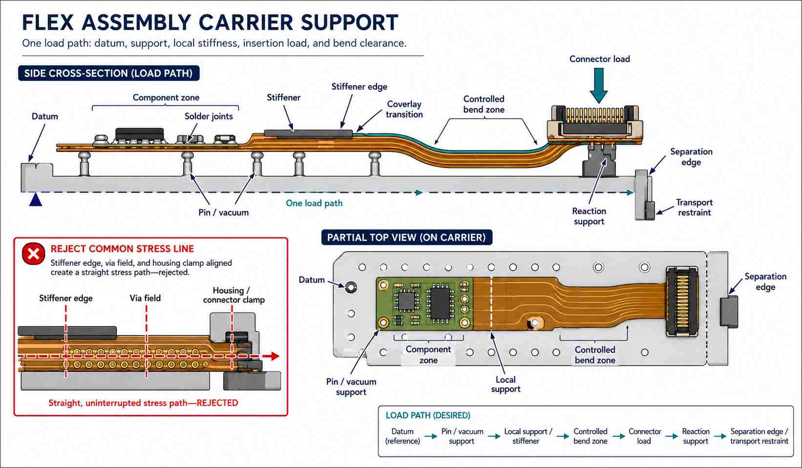How Should the Carrier Support the Flex Panel How Should the Carrier Support the Flex Panel