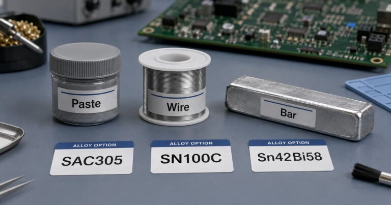 Lead-Free Solder Material: Alloys, Forms and Uses