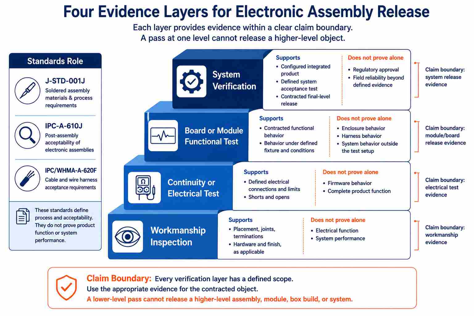 What Does Each Inspection or Test Actually Release