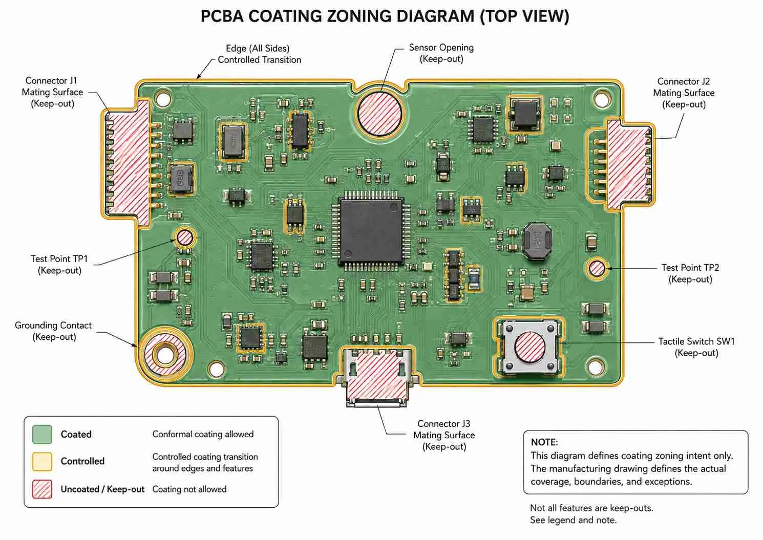Which Areas of a PCB Should Stay Uncoated
