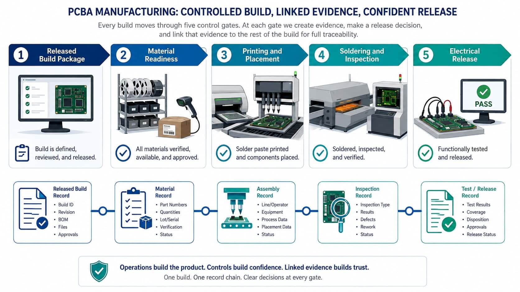 Which Evidence Belongs at Each Manufacturing Gate Which Evidence Belongs at Each Manufacturing Gate