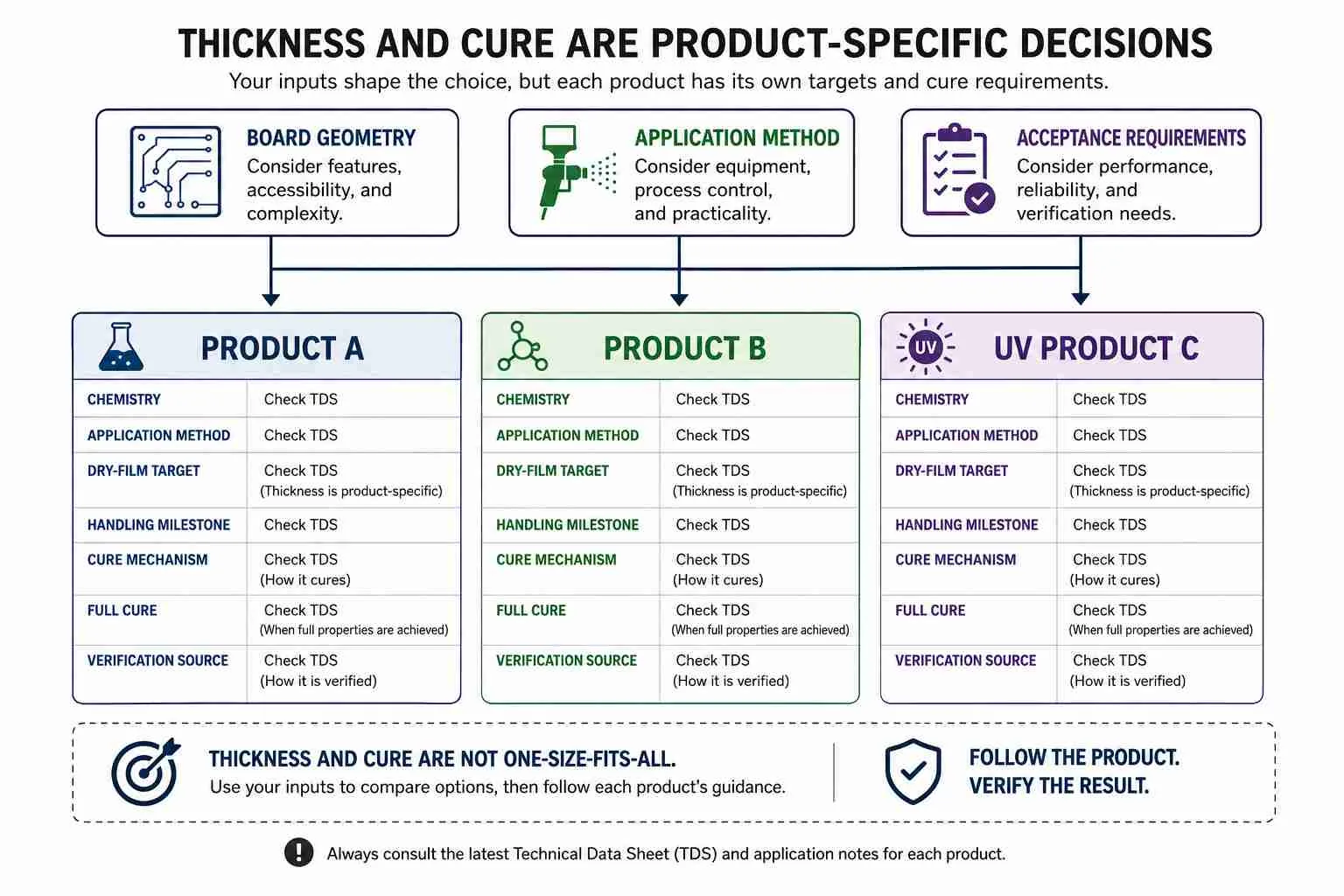 Why Are Thickness and Cure Time Product Specific